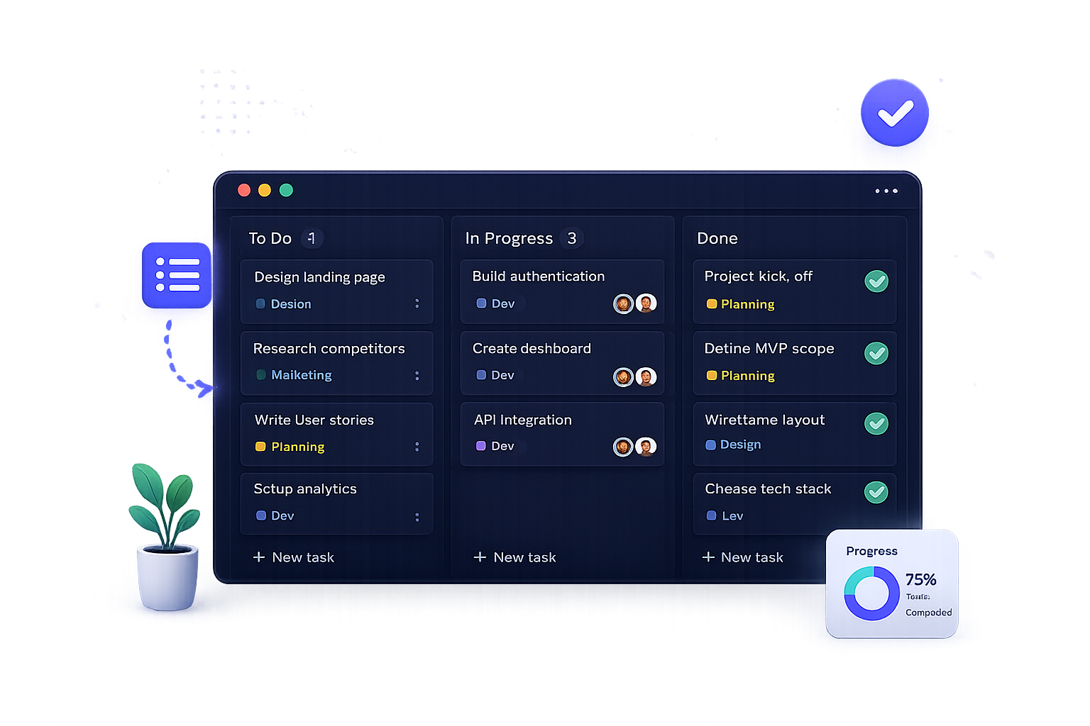 Life Organized Kanban board preview